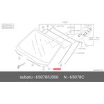 65078FJ000, Уплотнитель стекла