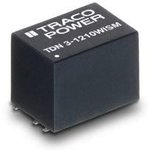 TDN 3-1210WISM, Isolated DC/DC Converters - SMD 3W SMT Iso 4.5-18Vin 3.3Vout 700mA