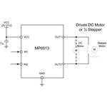 MP6513GJ-P, Motor / Motion / Ignition Controllers & Drivers 2.5V-21V 0.8A Half ...