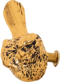 Фото 1/5 Мебельная ручка фурнитура Птичка Терра правая бронзового цвета 90047/бронзовый