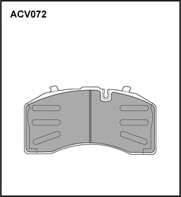 ACV072K, Колодки тормозные дисковые WVA (29158) HCV