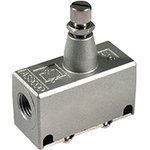AS1000-M3, AS Series Threaded Speed Controller, M3 x 0.5 Female Inlet Port x M3 ...