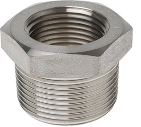 Фото 1/3 Stainless Steel Pipe Fitting, Straight Hexagon Bush, Male R 1-1/4in x Female Rc 1in