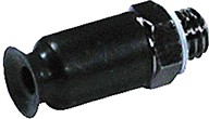 4mm Flat Fluororubber Vaccum Pad ZPT04UF-A5, M5 x 0.8