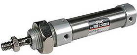 CD85F16-25-B, Pneumatic Piston Rod Cylinder - 16mm Bore, 25mm Stroke, CD85 Series, Double Acting