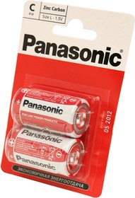 Panasonic Zinc Carbon R14RZ/2BP R14 BL2, Элемент питания
