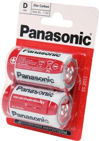 Panasonic Zinc Carbon R20RZ/2BP R20 BL2, Элемент питания