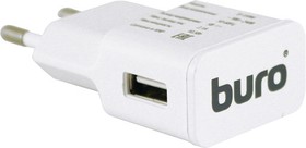 Фото 1/6 Сетевое зарядное устройство Buro TJ-159w, USB-A, 10.5Вт, 2.1A, белый
