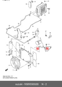 9589550G00, Кольцо конд. SUZUKI