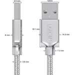 GCR-UM1M5P-BD2S-3.0m, GCR Кабель PROF 3.0m USB 2.0, AM/mini, прозрачный ...