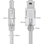 GCR-UM1M5P-BD2S-3.0m, GCR Кабель PROF 3.0m USB 2.0, AM/mini, прозрачный ...