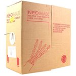 Кабель NEOMAX [NM711001] U/UTP cat.5e 4x2x0.46, 25 AWG, Медь, внутренний, PVC ...