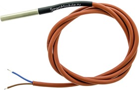 DS18B20-IP67-1 (2-wire) (гильза 49,7 х 6 мм), Герметичный датчик температуры DS18B20, IP67, двухпроводный, кабель 1 м, Smartmodule | купить в розницу и оптом