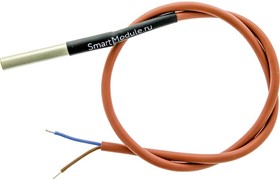 Фото 1/2 DS18B20-IP67-0.5 (2-wire) (гильза 49,7 х 6 мм), Герметичный датчик температуры DS18B20, IP67, двухпроводный, кабель 0.5 м
