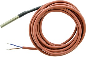Фото 1/2 DS18B20-IP67-3 (2-wire) (гильза 49,7 х 6 мм), Герметичный датчик температуры DS18B20, IP67, двухпроводный, кабель 3 м
