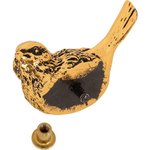 Мебельная ручка фурнитура Птичка Терра правая бронзового цвета 90047/бронзовый