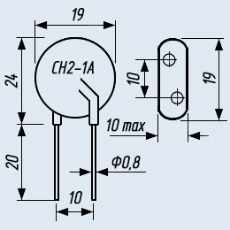 Фото 1/3 СН2-1А 270 В, варистор (10%) [04-08г]