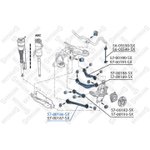 5700186SX, 57-00186-SX_рычаг задний нижний левый!\ MB W221 05