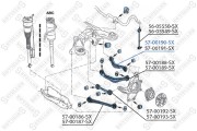 5700190SX, 57-00190-SX_рычаг задней повески задний верхний левый!\ MB W221/C216 05