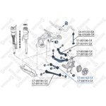 57-00192-SX, 57-00192-SX_рычаг задней повески средний левый!\ MB W221/C216 05