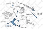 5700206SX, Рычаг левый Renault Laguna III 07