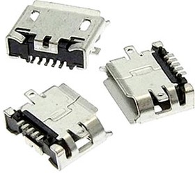 MICRO USB 5S-B (KLS1-233-0-0-1-T), Разъем micro USB-B на плату