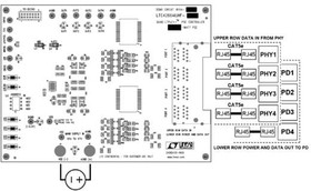 Фото 1/2 DC1815A-A, Power Management IC Development Tools LTC4266A-1 Demo Board - 4-Port 38.7W LTP