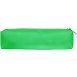 Пенал-тубус ПИФАГОР на молнии, ткань, зеленый, 20х5 см, 272258