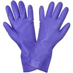 AWG-HW-11, AWG-HW-11_перчатки! ПВХ хозяйственные с подкладкой (L), фиолетовые\