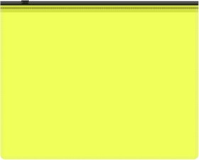 Фото 1/5 Папка на молнии ZIP Бюрократ Double Neon DNEBPM5AYELBL A5 полипропилен 0.15мм желтый цвет молнии черный