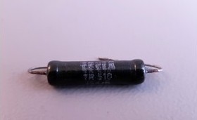 Фото 1/2 Резистор постоянный мощный 62 Ом, мощность 5, размер AXI 8,5x33,0, точность 5, серия WW, выводы 2L, тип TR226/510, TESLA
