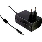 2793695, 20W Plug-In AC/DC Adapter 5V dc Output, 4A Output