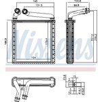 73979, Радиатор отопителя VW: GOLF V \ SKODA: OCTAVIA
