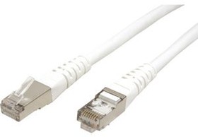 21.15.0829, Patch Cable, RJ45 Plug - RJ45 Plug, CAT6, S/FTP, 1.5m, White
