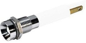 1950043W, LED Indicator, White, 180mcd, 230V, 8mm, IP67