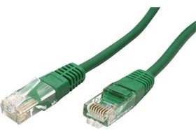 21.15.0533, Patch Cable, RJ45 Plug - RJ45 Plug, CAT5e, U/UTP, 1m, Green