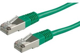 21.15.0143, Patch Cable, RJ45 Plug - RJ45 Plug, CAT5e, F/UTP, 2m, Green