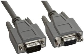 CS-DSPMHD15MF-015, D-Sub Cables ABLE HD15M/F DBL SHLD 15