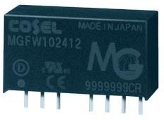 MGFW102412, Isolated DC/DC Converters - Through Hole 10.08W9-36Vin +/-12V or 24Vout 0.42A SIP8
