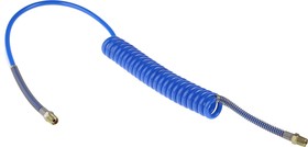 Фото 1/4 2m, Polyurethane Recoil Hose, with BSPT 1/4" Male connector