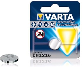 06216101401, Батарейка литиевая VARTA LITHIUM тип CR1216 3V, упаковка 1 шт