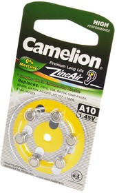 Camelion Zinc-Air A10-BP6 (0% Hg) BL6, Элемент питания