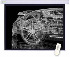 Фото 1/7 Экран Cactus 150x150см Motoscreen CS-PSM-150x150 1:1 настенно-потолочный рулонный (моторизованный привод)