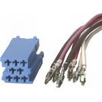 ZRS-ISO-3/N, Соединитель авторадио вилка ISO mini,провода PIN 8 Набор провода с ...
