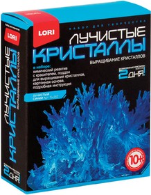 Фото 1/2 Набор для изготовления лучистых кристаллов "Синий кристалл", реагент, краситель, основа, LORI, Лк-002