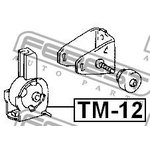TM-12, TM-12_подушка ДВС передняя!\ Toyota Corolla ZZE120/ZZE121/ZZE122 01