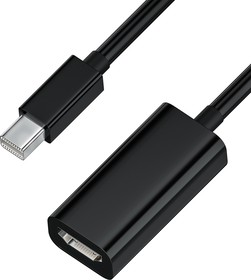 Фото 1/5 GCR-50930, GCR Адаптер-переходник 0.2m Apple mini DisplayPort 20M   HDMI 19F, черный