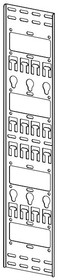 ЦМО Вертикальный кабельный органайзер в шкаф, ширина 150 мм 20U, цвет черный (ВКО-М-20.150-9005)