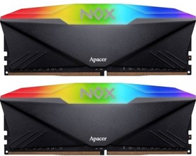 Фото 1/4 Apacer DDR4 DIMM 16GB Kit 2x8Gb AH4U16G32C28YNBAA-2 PC4-25600, 3200MHz, CL16, NOX RGB Series