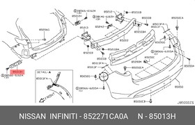 852271CA0A, Кpонштейн бампеpа